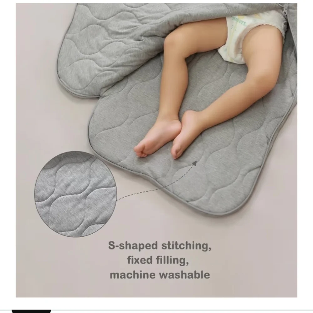 Baby Winter Sleep Sack (Grey,18-36 Months)Unisex Rayon‎ Made from Bamboo